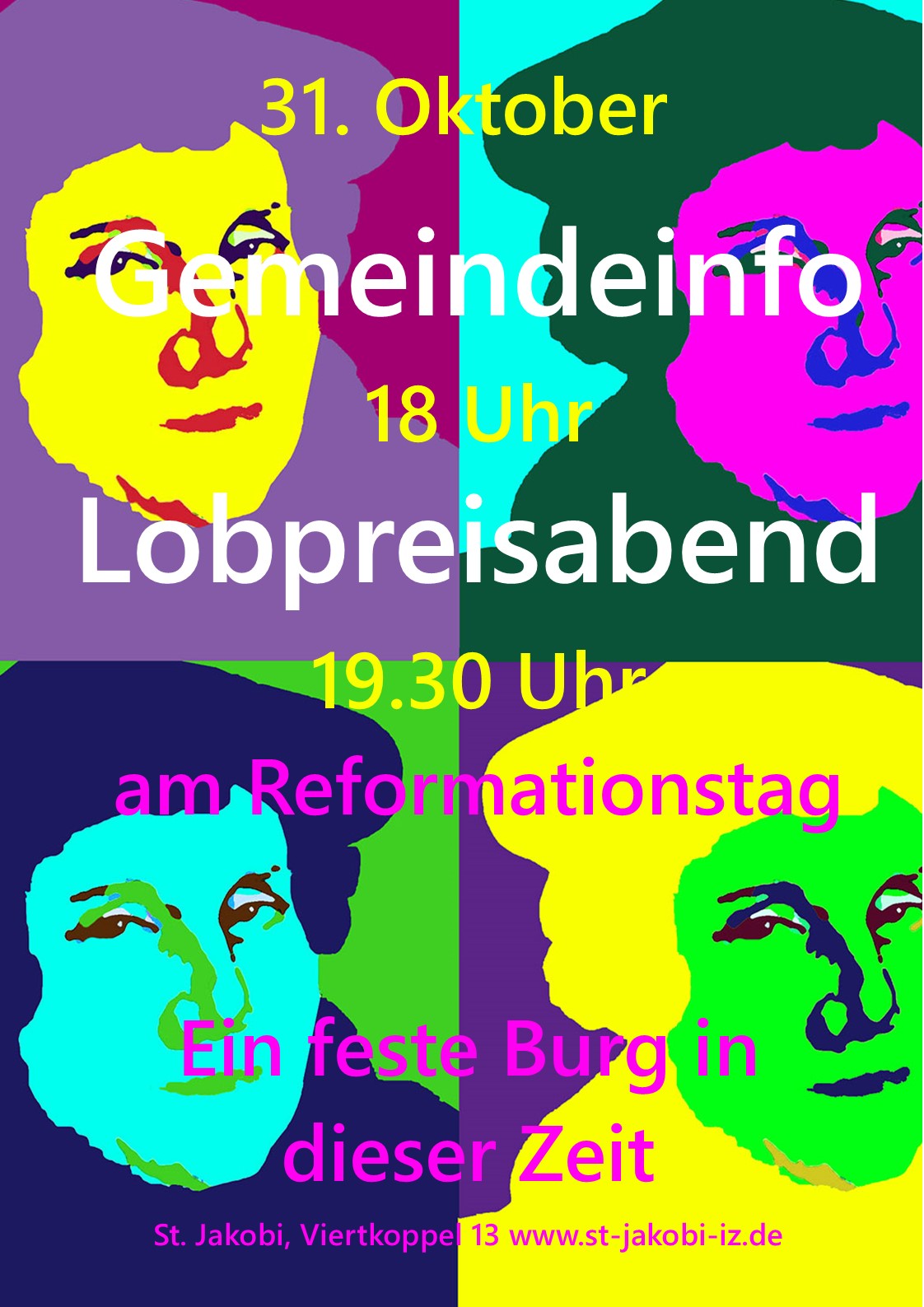 Gemeindeinfo und Lobpreisabend am Reformationstag